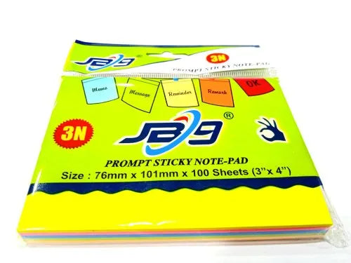 Sticky Note Pad Prompt Neon AKPune