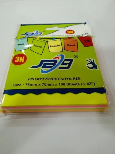 Sticky Note Pad Multi Neon JB9-503 AKPune